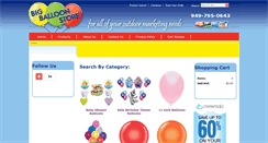 Desktop Screenshot of bigballoonstore.com
